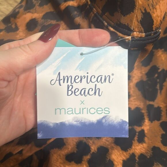 Maurices Leopard Print Swim Skort - Picture 8 of 12